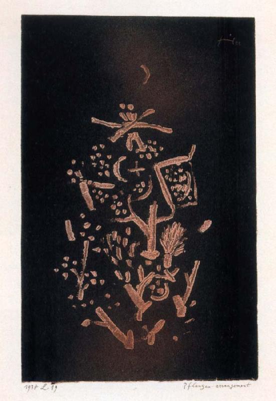 Paul Klee Arrangement of plants France oil painting art